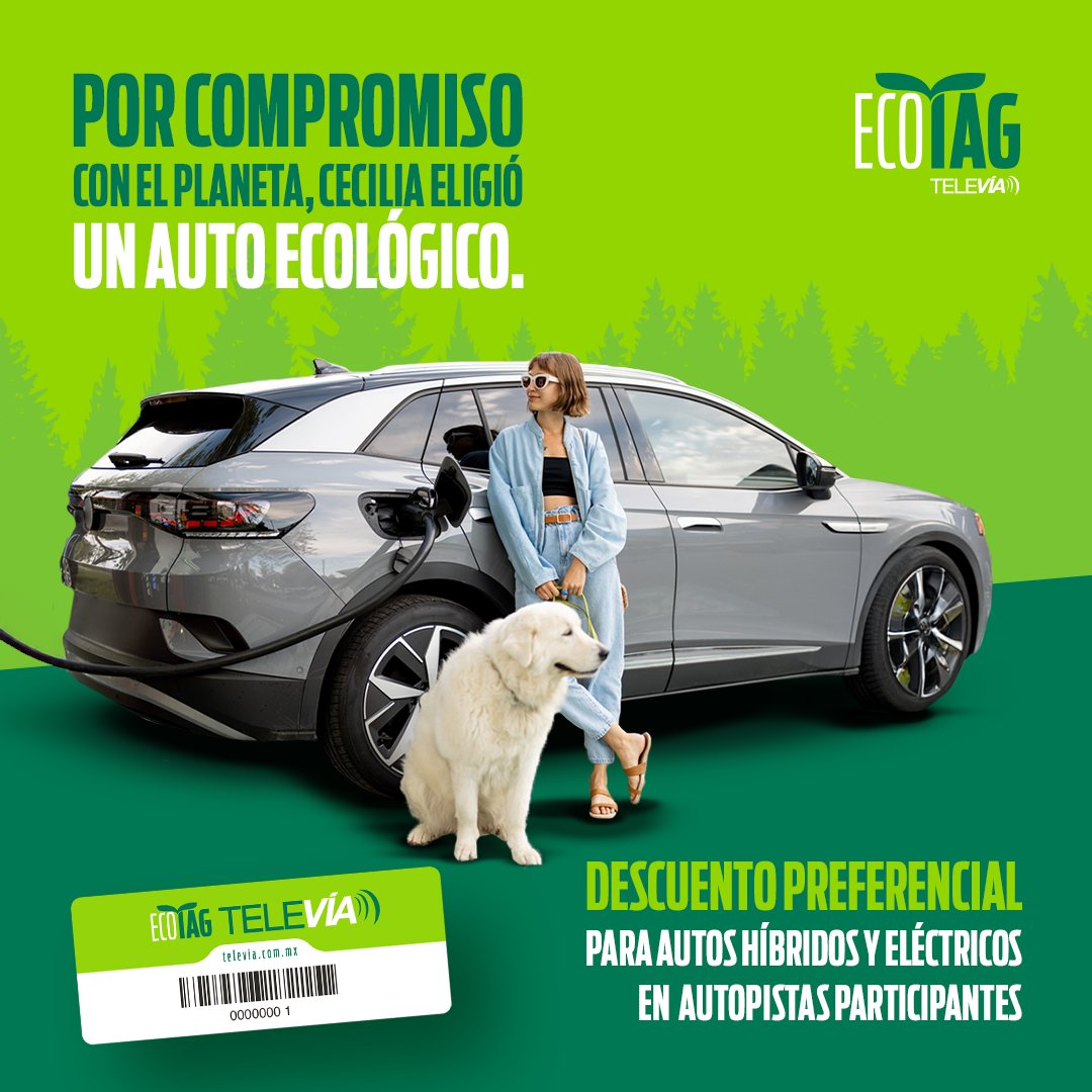 Cecilia lleva su compromiso ambiental a cada viaje 🌊🚗⚡
Con EcoTag TeleVía, además disfruta descuentos en autopistas participantes.

💡 ¿Y tu manera de viajar, refleja tu compromiso con el planeta?
🔗 f.mtr.cool/bduszkfvsv