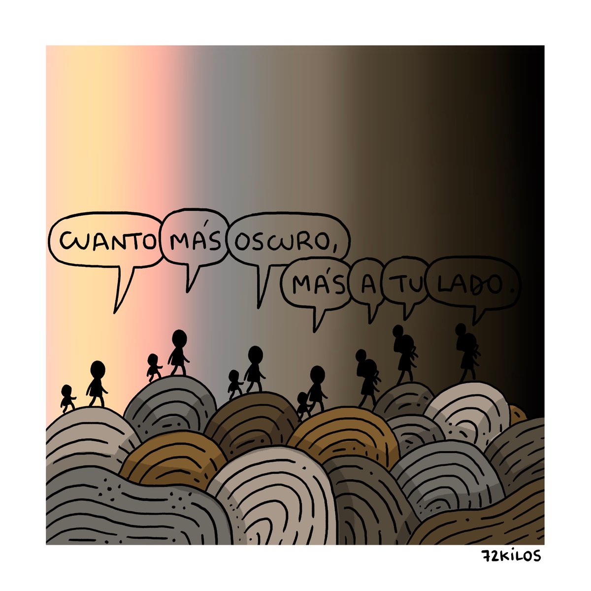 Cuanto más oscuro.