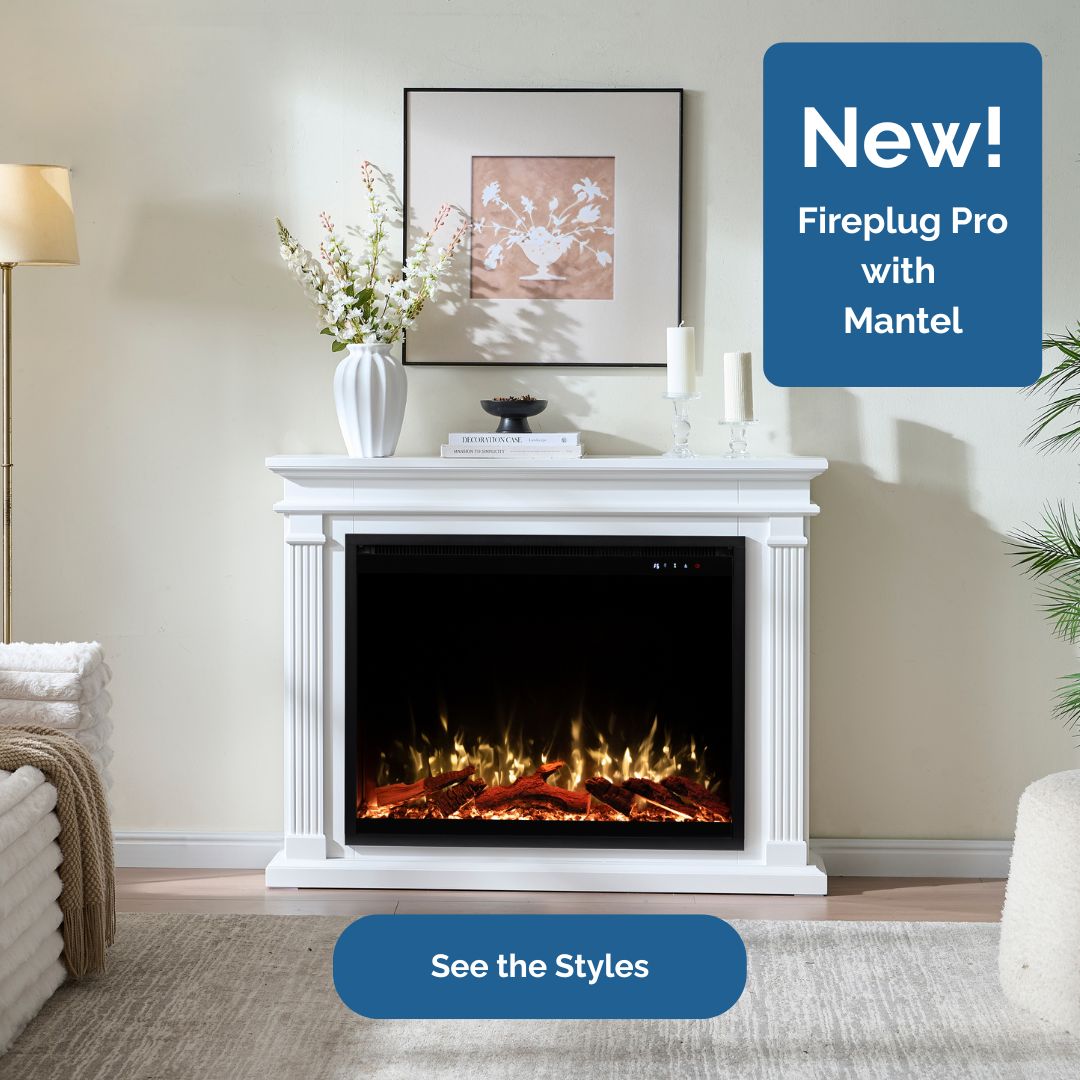 tvliftcabinet's tweet photo. 🔥 New! Fireplug® Pro + Encase® Mantel = next-level ambiance. 
✔️ Realistic flames 
✔️ Crackle speaker 
✔️ Smart home certified White or Unfinished. 
🛒 https://t.co/kFF6KPAL9z

#FireplugPro #SmartFireplace #HomeVibes #TouchstoneTech #InteriorGoals https://t.co/tNWjb2nS5N