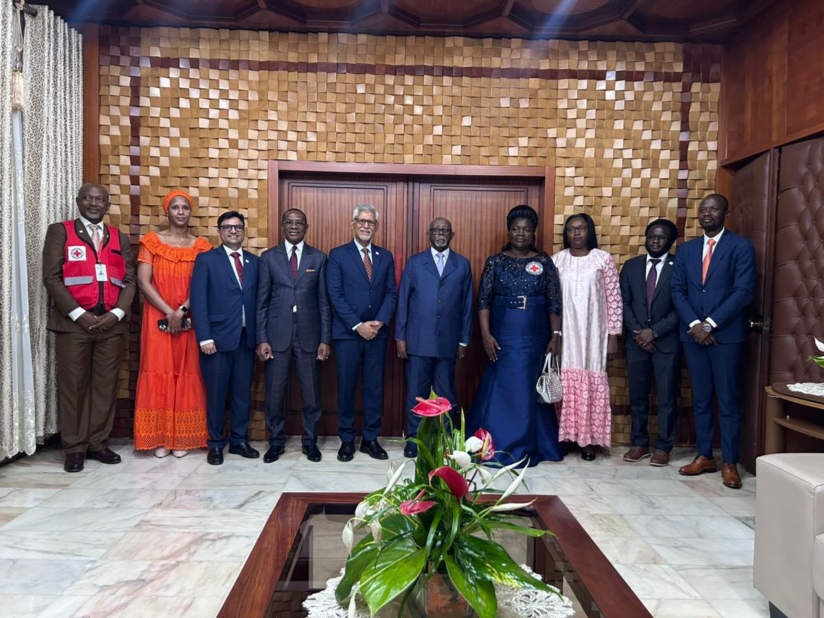 Many thanks to H.E. <a href="/joDionNgute/">PM - Dion Ngute - CMR</a> , Prime Minister of Cameroon, and the Minister of External Relations (<a href="/diplocam_minrex/">Diplomatie Cameroun /Cameroon Diplomacy</a>), for the constructive discussions with <a href="/ifrc/">IFRC</a> SG <a href="/jagan_chapagain/">Jagan Chapagain</a> on strengthening partnership with <a href="/CroixRougeCam/">Cameroon Red Cross</a>. Together for stronger humanitarian action.