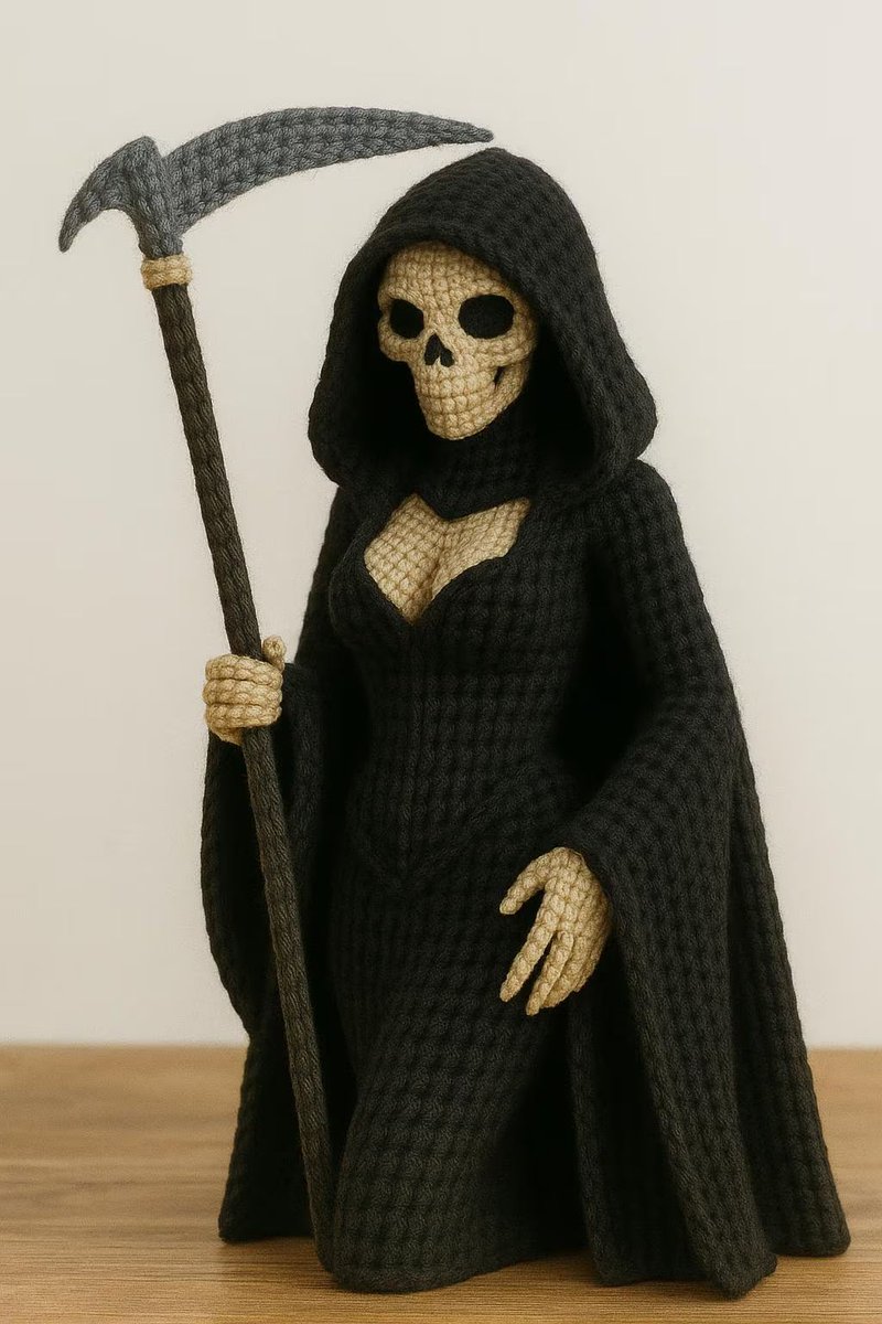 Crochet Grim Reaper Amigurumi Pattern weavecrochet.com/17027-crochet-…