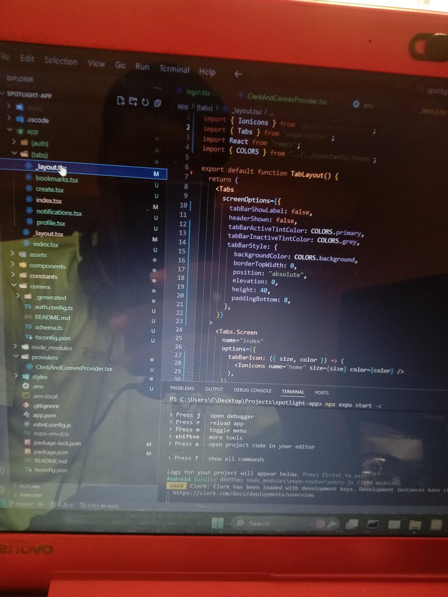 tboy_dev's tweet image. I started learning React Native today.
Ngl simpler than I imagined, until I encountered an error, previous errors I encountered were easy to fix, but this one almost had me calling it a day😂
I'm building a social media app btw.
#letsconnect #reactnativeapp #SoftwareDevelopment