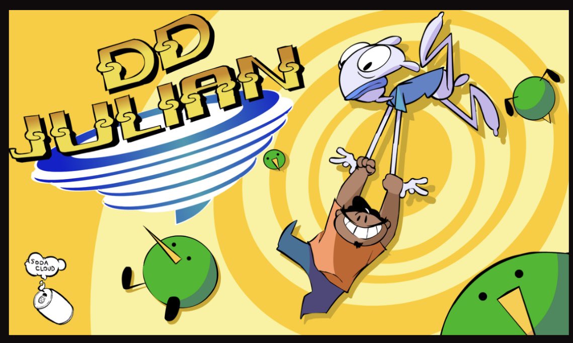 Realized I never did any kind of dingdong and Julian fanart despite liking their stuff for so long. Went with Warioware Twisted as the theme for this one