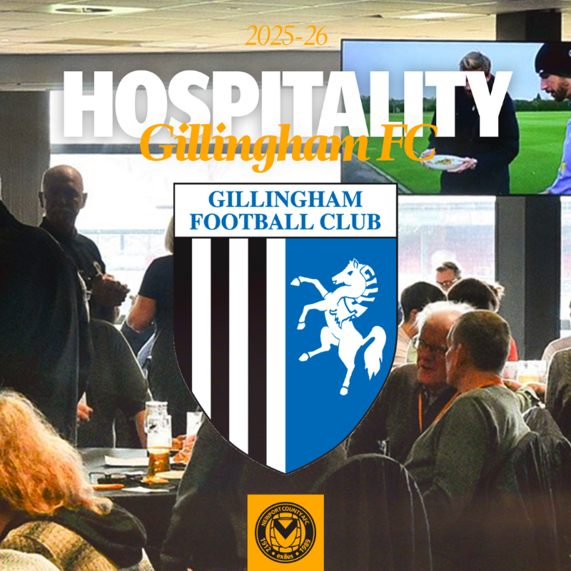 NewportCounty's tweet photo. 🥂 Experience an extra special FA Cup afternoon as we host Gillingham in the First Round!
Kick off our cup journey in style with a traditional matchday carvery, premium seating and exclusive lounge access for just £50 per person.
Book your space now 👇
#OneClubOneCounty