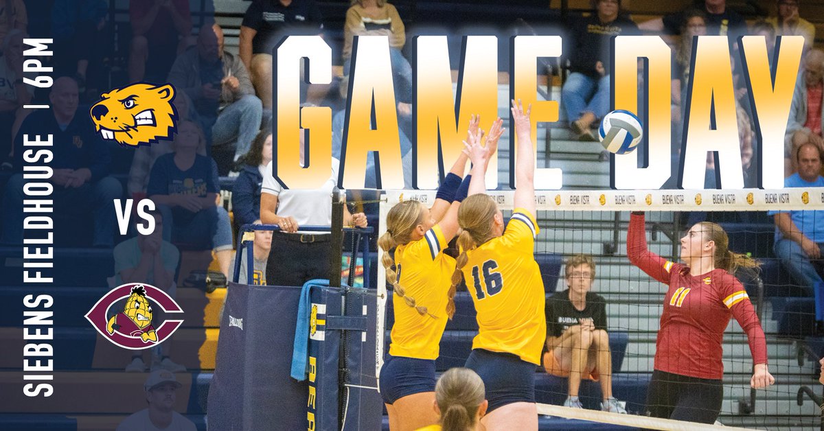Today, the Beavers play at home against Concordia College at 6pm! #BeaversBuild #BeaverNation #d3vb