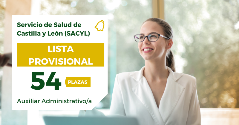 🔔 ¡Se publica la lista provisional de las 54 plazas de Auxiliar Administrativo del Servicio de Salud de Castilla y León (SACYL)!

👉 Más información en: mad.es/oposiciones/12…