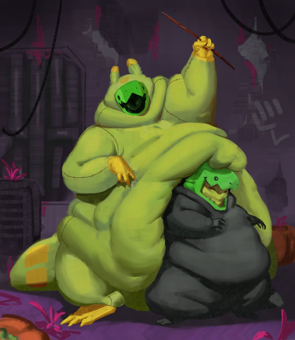 They got new halloween costumes!