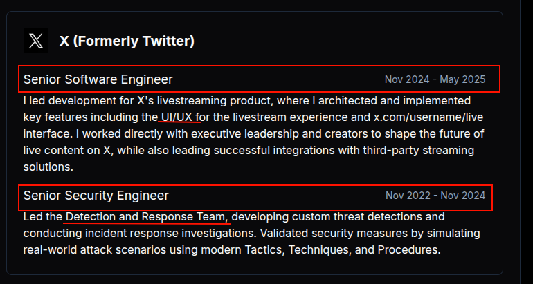 adityatelange's tweet image. So one can jump from 'Senior Security Engineer' to 'Senior Software Engineer' directly.🤔