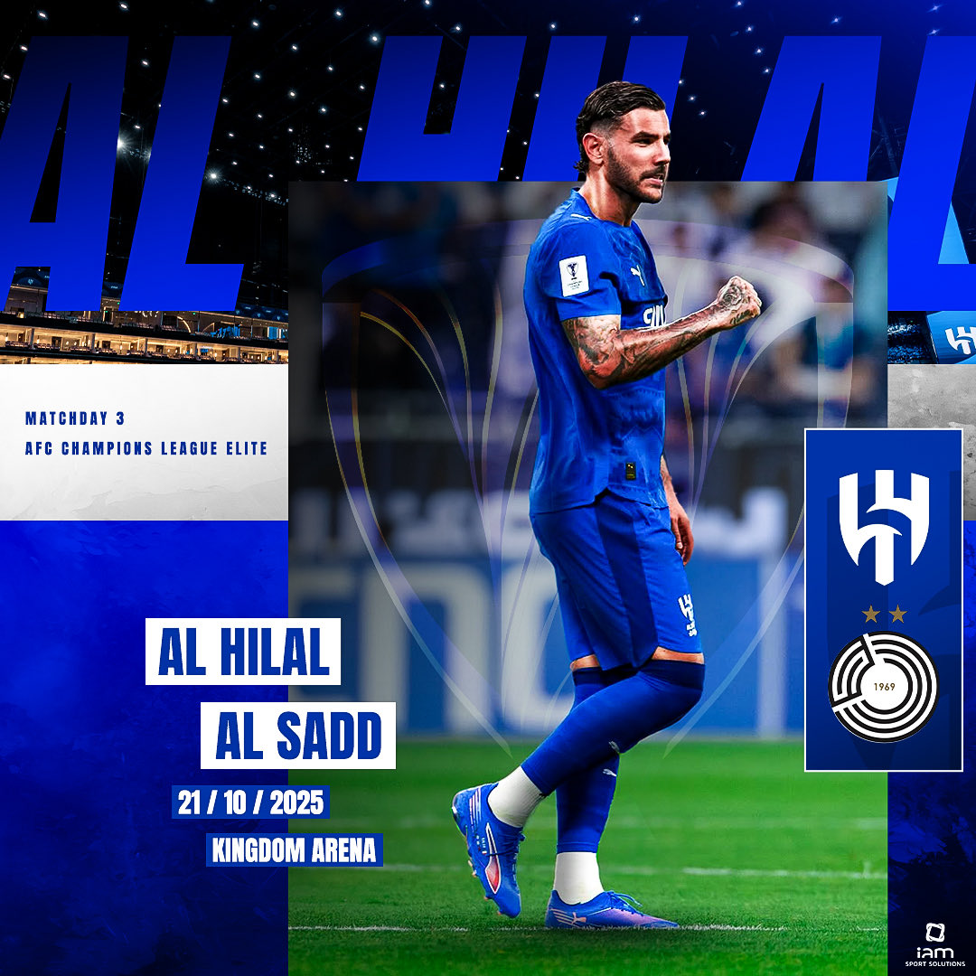 TheoHernandez's tweet photo. 𝐋𝐞𝐭'𝐬 𝐠𝐨 💪🏼 @Alhilal_EN! 💙 #ACLElite #HILvSAD https://t.co/79fBOrwggJ