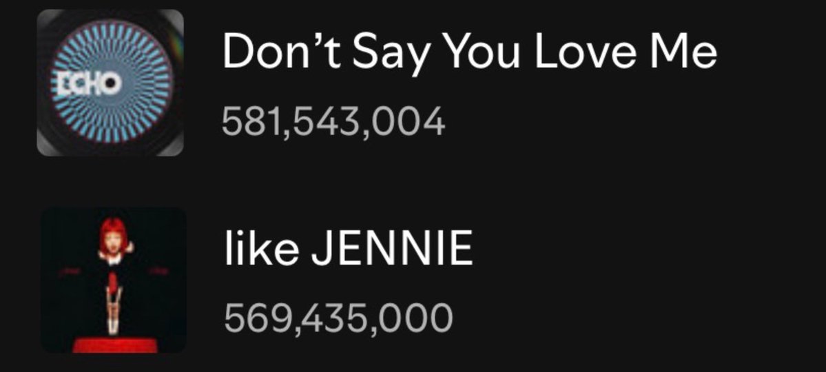 Jinfantry ᴇᴄʜᴏ (@thejinfantry) on Twitter photo 📊 Most Streamed 2025 Song by K-Acts on Spotify 
#1  DSYLM — 581,543,004 (+4.1M)
#2 — 569,435,000 (+1.3M) 
GAP: 12,108,004 (+2,786,748)‼️
** PANIC STREAM DSLYM🚨 📊 Most Streamed 2025 Song by K-Acts on Spotify 
#1  DSYLM — 581,543,004 (+4.1M)
#2 — 569,435,000 (+1.3M) 
GAP: 12,108,004 (+2,786,748)‼️
** PANIC STREAM DSLYM🚨
