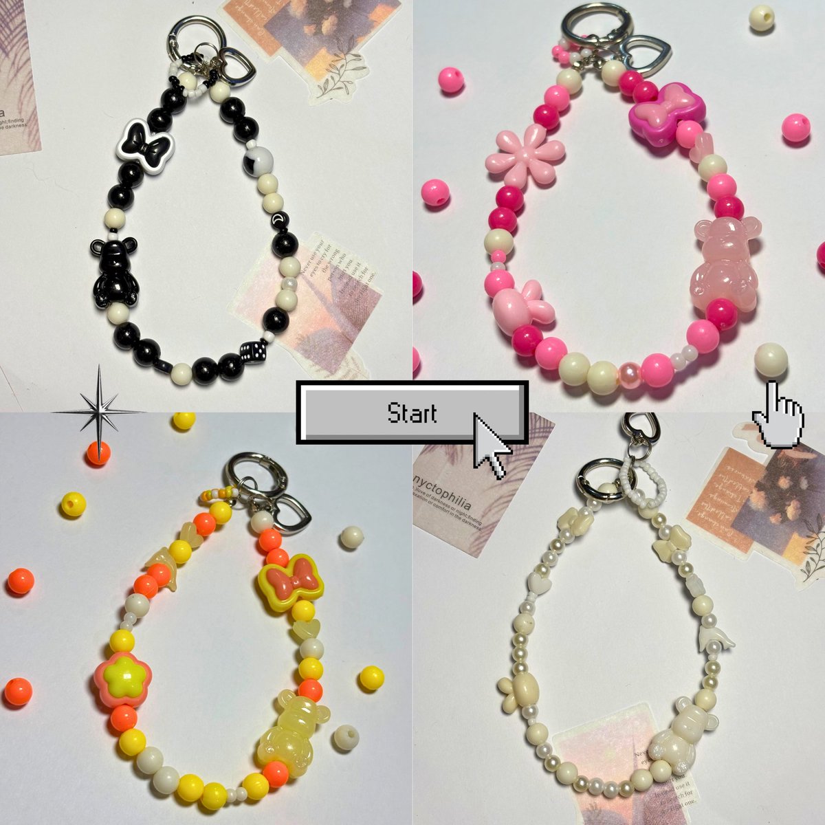 ReierThings's tweet photo. @ChaAariss_ Halooo kak, aku adaa beberapa jajanan niih. Ada gantungan, strap hp, gelang juga adaaa. Siapa tau tertarik, ada orennya lohh. Harga start from 10k. Makasiii ❤️‍🔥❤️‍🔥

https://t.co/L1VUKz4JE1 https://t.co/QcYR22yoGk