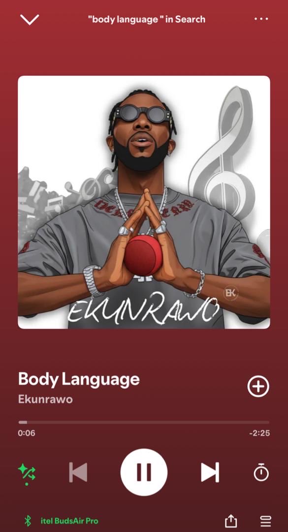 GeniuSquare's tweet image. Body Language isn’t just music; it’s emotion in motion. Every rhythm speaks volumes, and you’ll want to hear it over and over again. 🎧 #EkunrawoMusic