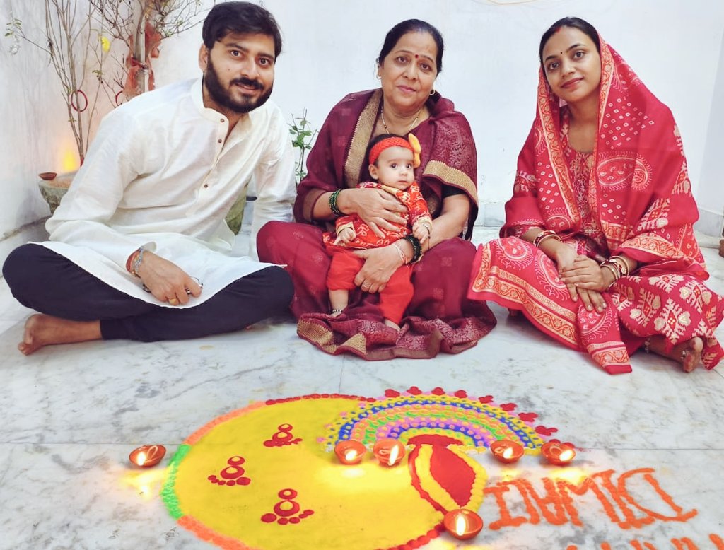Celebrated our first diwali as parents with our daughter #Nayanika.

#Diwali2025