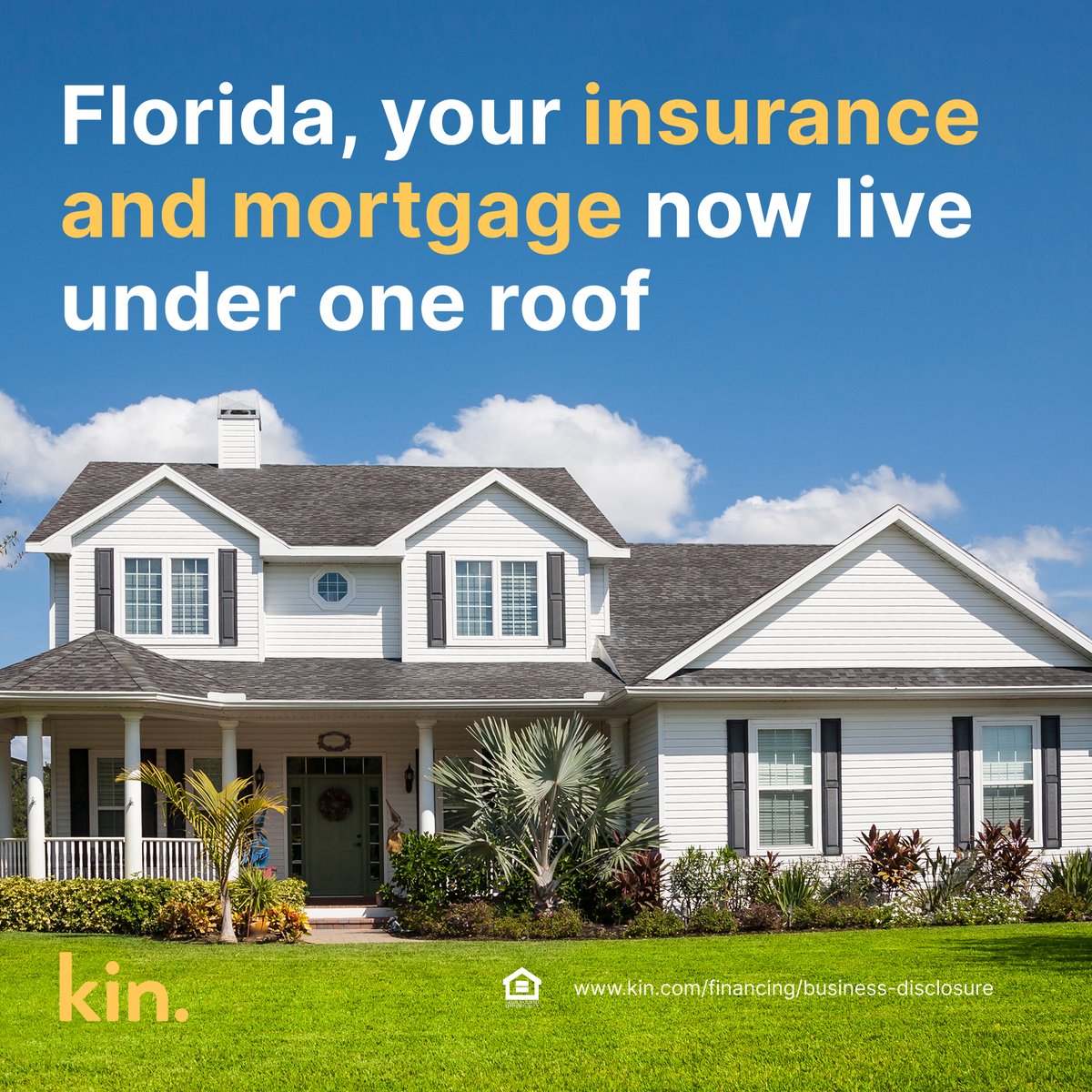 We’re excited to announce that Kin officially launched home financing in Florida.

We already know your home and how to protect it — now we’re helping you finance it, too.

Read the full announcement - bit.ly/48GaqPj
