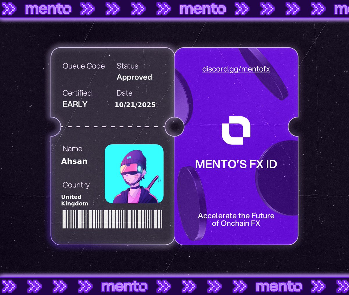 games_feedz's tweet photo. Licensed to trade the internet’s FX layer. 

Claimed my FX ID on https://t.co/u4ZHPp9XTz 

 every currency, onchain with @MentoLabs https://t.co/F4l695HRyw