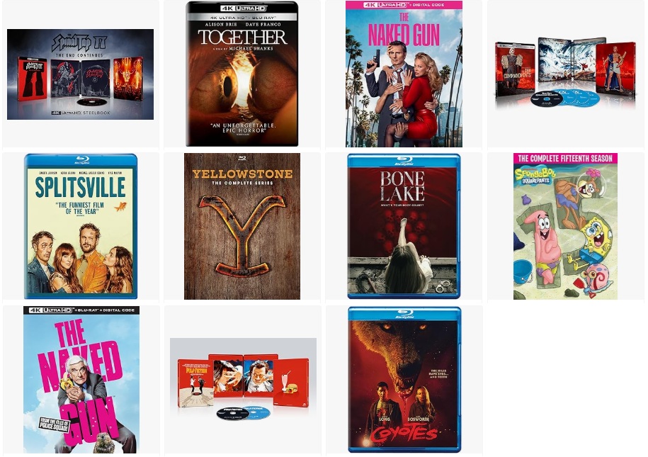 NoReruns's tweet image. New Post: @AllianceHomeEnt Announces November 2025 Releases noreruns.net/2025/10/21/all… #TheNakedGun #SpongeBobSquarePants #SpinalTapII #Together #Splitsville #TheTenCommandments #PulpFiction #Coyotes #BoneLake #YellowstoneTV #Ultraman @ParamountMovies @DecalReleasing @neonrated
