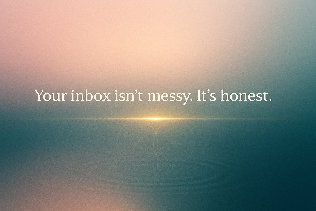 TheRatchetSage's tweet image. Your inbox doesn’t need zero unreads: it needs reflection.
Unread = unspoken boundaries.
Late = quiet guilt.
Overflow = avoidance.
Familiar?
🪞 Read → Your Inbox Is a Mirror, Not a Mess
bit.ly/48AnOEF
#MirrorSystems #InboxAudit