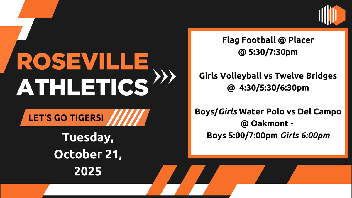 Roseville High (@rhstigersinfo) on Twitter photo 