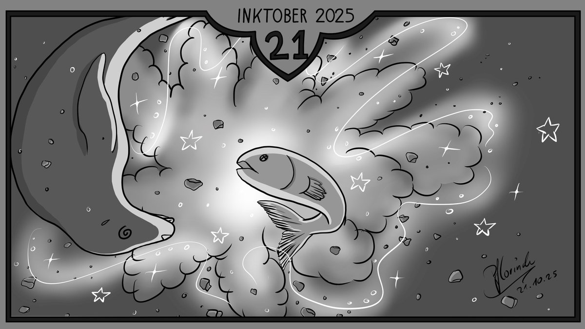 Kabumm 💥 Tag 21 vom #inktober #inktober2025 #inktoberday21 #inktober2025day21blast #inktober2025blast #art #artwork #artist #drawing #draw #paint #painting #digitalart #digitaldrawing #digitalartwork #digitalartist #comic #comicbookart #comics