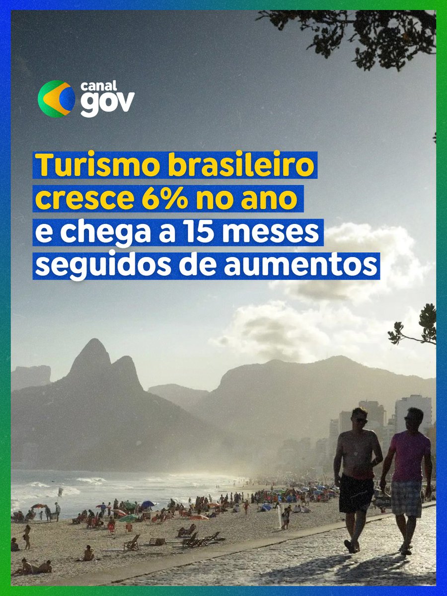 VIAGENS PELO BRASIL | O turismo brasileiro cresceu 6% em agosto em comparação ao mesmo período de 2024. Com o número, o setor contabiliza 15 meses seguidos de aumentos, de acordo com os dados divulgados pelo <a href="/ibgecomunica/">IBGE Comunica</a>.
