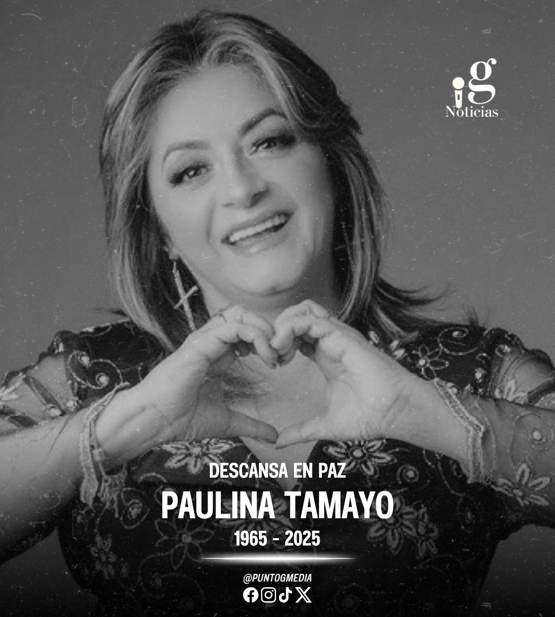 #Ecuador despide con profundo dolor a #PaulinaTamayo, “La Grande del Ecuador”, quien falleció este martes a los 60 años. Con más de cuatro décadas de carrera y éxitos como “Déjame que me vaya” y “La guitarrera”, su voz quedará eternamente en el corazón del país.

#PuntoGmedia