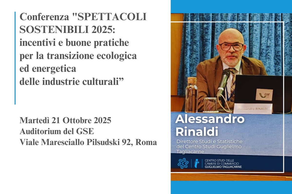 IstTagliacarne's tweet photo. 📌 “Dai palcoscenici ai set, dai festival alla musica: nel mondo dello spettacolo e delle industrie culturali e creative, la sostenibilità si afferma come nuova dimensione del progettare e del rappresentare”.
🎤  Lo ha evidenziato Alessandro Rinaldi @alerin2014 , direttore Studi e Ricerche e vice direttore generale del Centro Studi Tagliacarne, intervenendo alla Conferenza "SPETTACOLI SOSTENIBILI 2025: incentivi e buone pratiche per la transizione ecologica ed energetica delle industrie culturali”.
👉 Dall’analisi dei dati del Sistema Informativo Excelsior di @unioncamere -@MinLavoro riferiti al 2024 emergono delle conferme:
🔴 “la capacità di gestire tecnologie e prodotti green è richiesta con importanza elevata per il 20,5% delle entrate di professioni dello spettacolo, leggermente al di sotto della media delle imprese culturali e creative e (22,8%) ma al di sopra della media complessiva (18,2%). Questa quota sale in particolare per le professioni tecniche e organizzative -come operatori, macchinisti, organizzatori-, portandosi a 26,1%”.
🟡 “l’attitudine elevata al risparmio energetico e alla sostenibilità ambientale riguarda un terzo dei profili richiesti (33,1%, la media complessiva è del 41,6%), accentuandosi per le figure di valorizzazione e supporto creativo - come grafici, disegnatori, sarti di scena - (44,1%)”.
🔵 “tra il 2019 e il 2024, questa richiesta di “attitudine green elevata” per le professioni dello spettacolo è cresciuta del +63,5%, rispetto a un dato che per la media complessiva è del +39,9%, caratterizzando in modo particolare le professioni artistiche e performative - come registi, attori, cantanti, coreografi- (+75,3%)”.

✅ Rinaldi ha inoltre sottolineato che “la sostenibilità non è più solo efficienza energetica o riduzione dell’impatto, ma una nuova forma di innovazione culturale, che cambia il modo di produrre, progettare e raccontare lo spettacolo. Dallo stage al set, dai festival ai teatri, nascono nuove figure professionali: green manager, eco-designer di scenografie e costumi, tecnici della sostenibilità di produzione. Sono i protagonisti di una transizione che coniuga creatività, tecnologia e responsabilità ambientale”.
🔗 Illustrando questi dati Rinaldi ha evidenziato un segnale forte: “le imprese più coesive, innovative e radicate nei territori sono anche quelle più pronte a investire in formazione e competenze green”.

@ecosistemi_ - @ENEAOfficial - @ANEC_Lazio - @romacinemafest