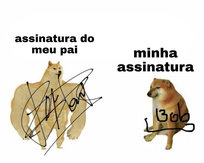 vcs fizeram a assinatura de vcs bonitinho? a minha é horrível...
