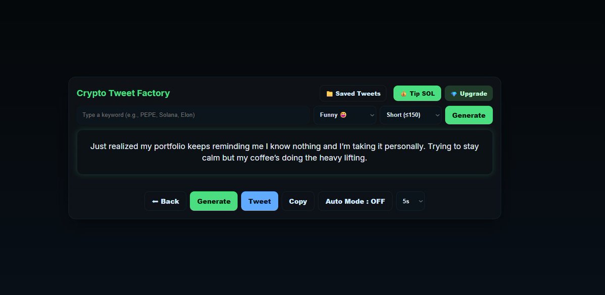 Setrixx19's tweet photo. just working on a tweet generator, thinking this will be a huge tool. https://t.co/7BVABFVD9S