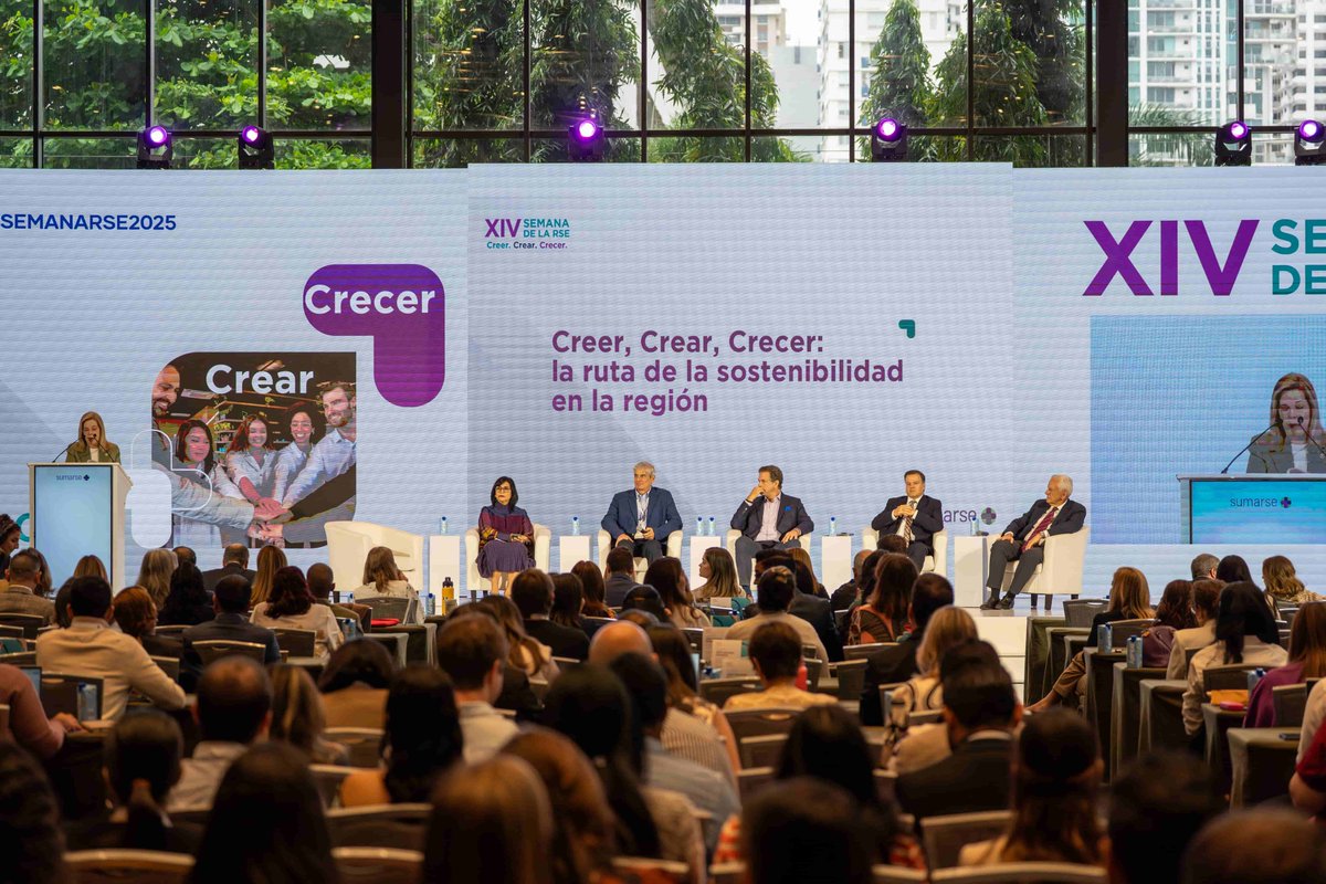 Elbriefingpa's tweet image. 🌿 Creer, Crear, Crecer: la sostenibilidad se vive en Panamá. elbriefingpa.com/creer-crear-cr…

Con mensajes de @molakarla  y Stanley Motta, la Semana de la RSE 2025 de Sumarse inspiró a empresas y líderes a convertir el propósito en acción.

#SemanaRSE2025 #Sostenibilidad #Panamá