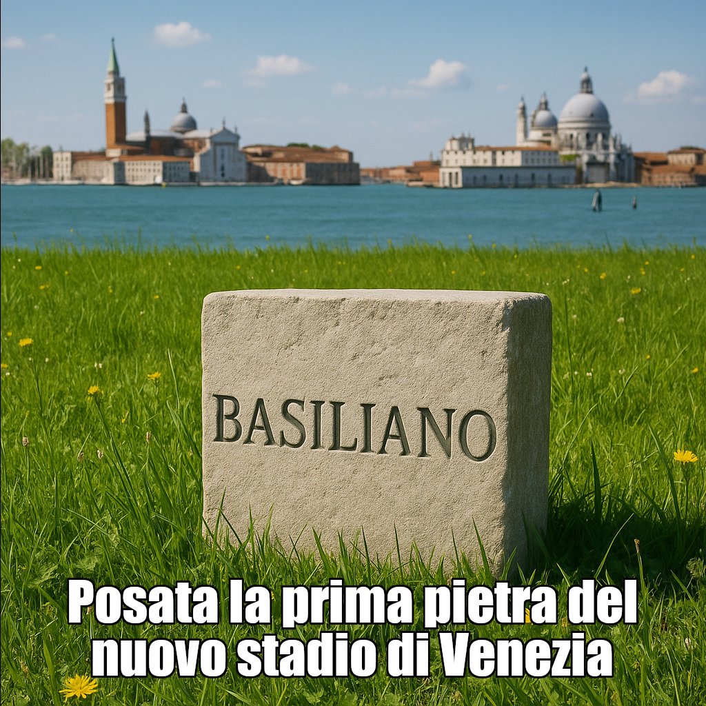 Posata la prima pietra del nuovo stadio di #Venezia

🤣