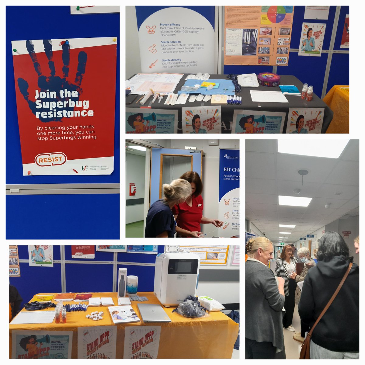 HSEDubMidlands's tweet image. 🧼🌍 Great turnout at our MRHP Awareness Stand for #IIPW2025!
The team shared practical tips on Hand Hygiene, reducing blood culture contamination, and effective cleaning — all vital to keeping patients, colleagues &amp;amp; communities safe. 💙
#InfectionPrevention