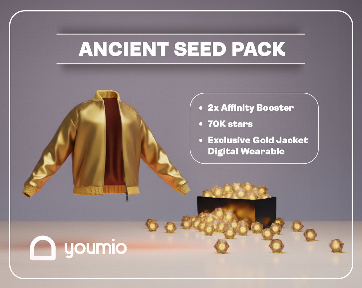youmio_ai's tweet image. Youmio Packs For Seed Holders Are Live🌱
📸 Snapshot taken for Ancient & Mythic Seed holders
Both include exclusive digital wearables (SBTs), Star drops, and Affinity bonuses.
All claimable inside Youmio’s upcoming AI Character Creator for your Mios
Learn more 👇