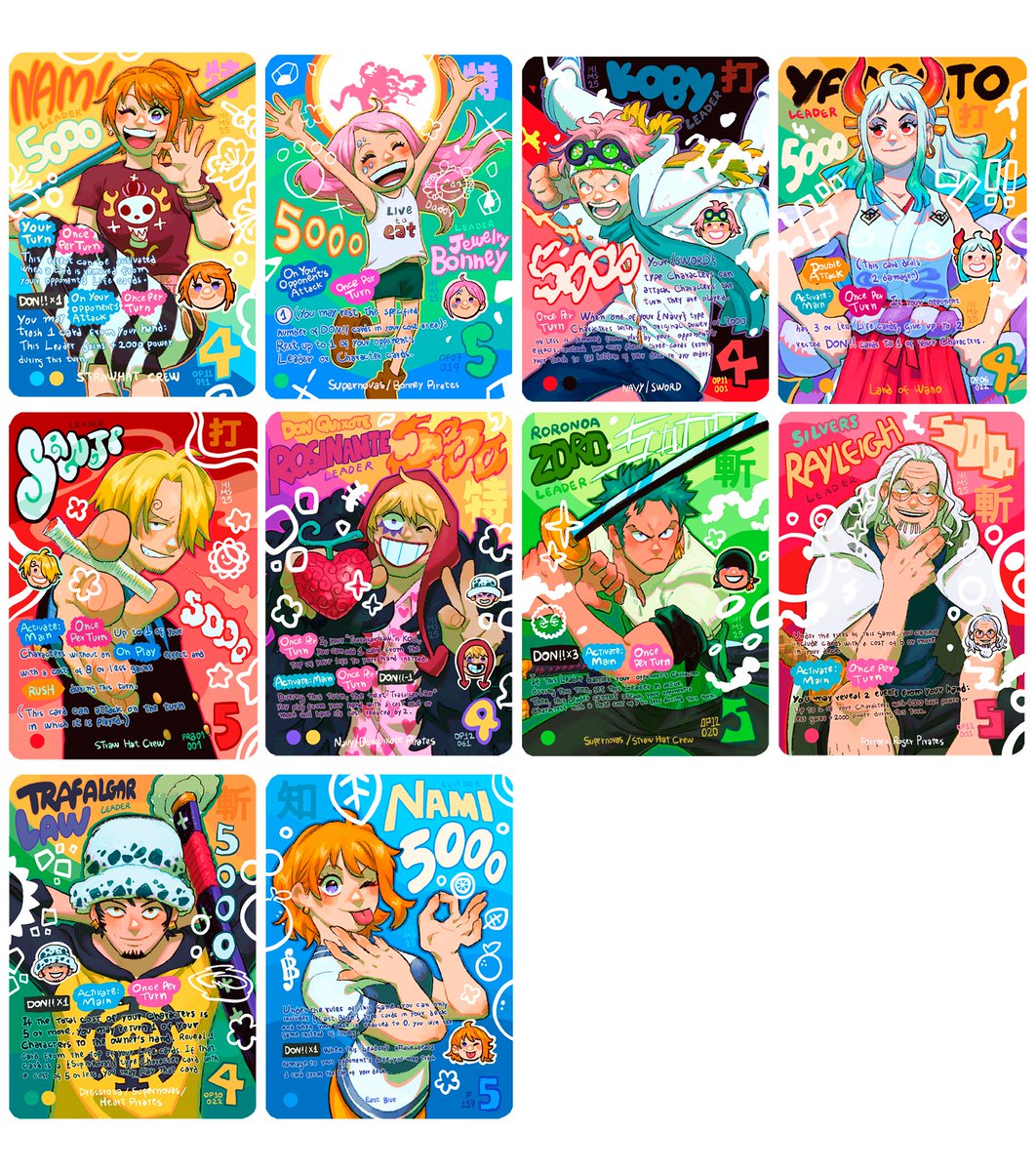 mimscosara's tweet image. This series is so special to me ✧。٩(ˊᗜˋ )و✧*。
What's your favorite card so far? this is your chance to suggest the next ones 👀💖
Shares are appreciated 💖
.
.
.
#optcg #leaders #nami #corazon #zoro #ONEPIECE