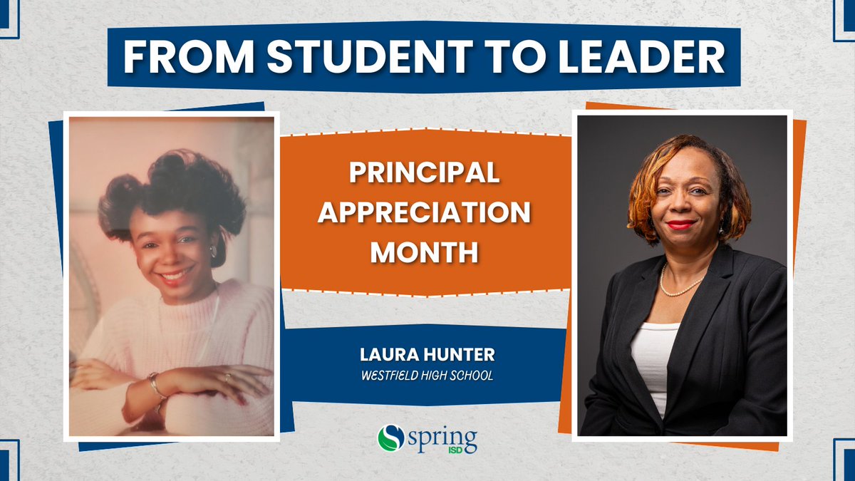 SpringISD's tweet image. This Principal Appreciation Month, we celebrate Laura Hunter at Westfield High School. Her life advice: “If given an opportunity to try something new, take it. You don’t want to live with regret.” Thank you for making Spring ISD a better place! @whsmustangs @SISD_CoA