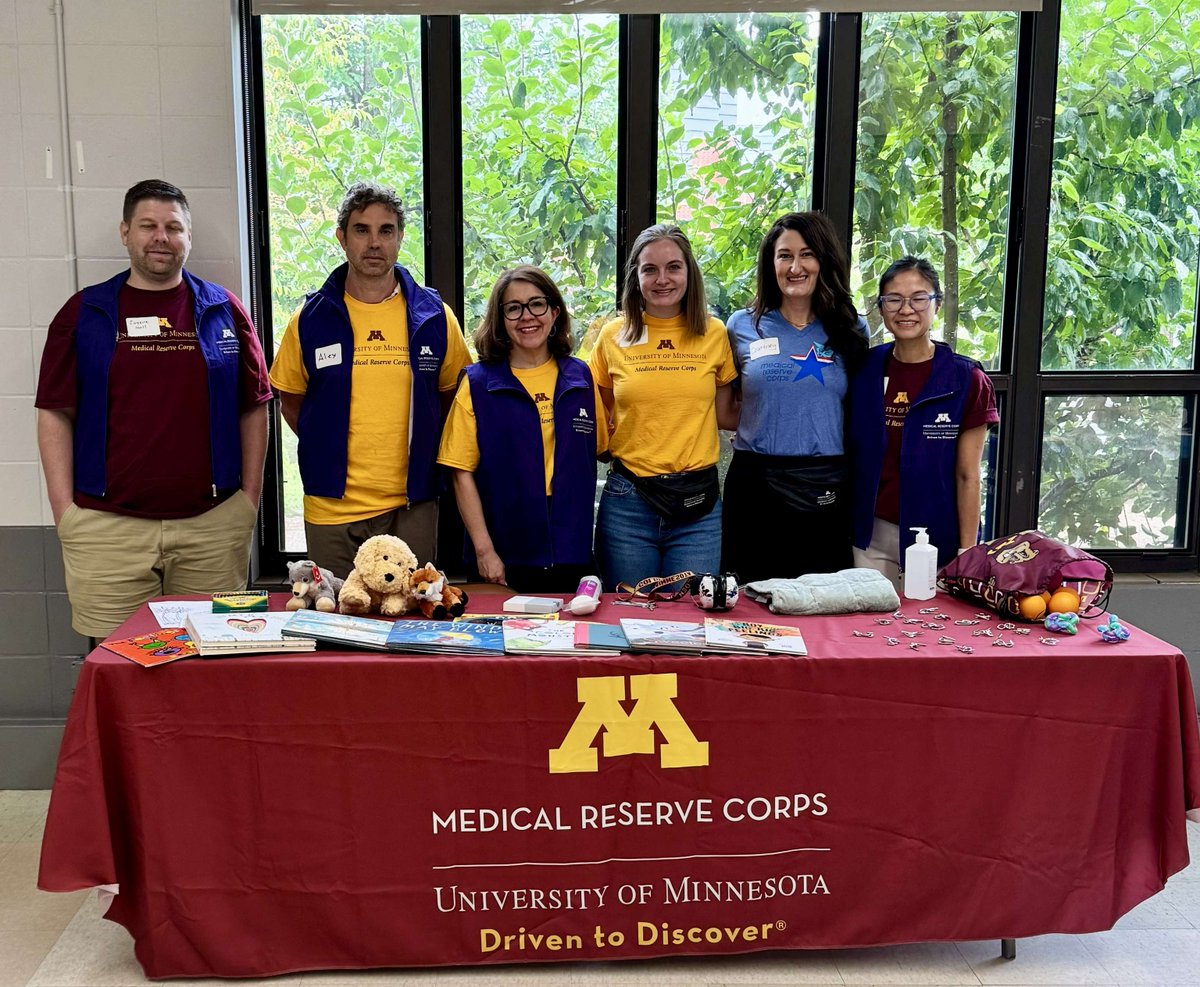 umnHERO's tweet photo. After the shooting at Annunciation Catholic School, the U of M MRC Disaster Behavioral Health Team was activated to provide mental health support to the community.  We were part of a response that involved government organizations, the Archdiocese, and volunteer organizations. https://t.co/4zKI0SkGxS