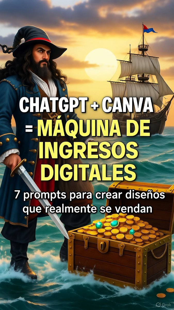 Polanco_IA's tweet image. 🚨EL HACK QUE CONVIERTE TUS HORAS LIBRES EN DINERO FÁCIL!💰
Imagina esto: CHATGPT + CANVA = TU MÁQUINA TURBO DE INGRESOS DIGITALES que genera diseños irresistibles...
¡Y QUE SE VENDEN SOLOS! 😎
x.com/Polanco_IA/sta…