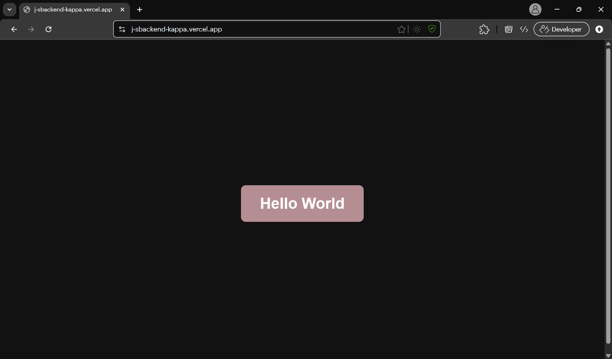 CodeXRanjit's tweet image. I’m thrilled to share that I’ve successfully deployed my first web app — check it out here: j-sbackend-kappa.vercel.app.
Routes: /, /barta, /response
Special thanks to Guruji @Hiteshdotcom for the guidance and inspiration throughout this journey. This is just the beginning .