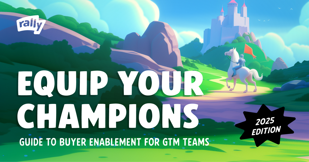 Buyer enablement = equipping champions to actually navigate their internal buying process.

New guide for 2025, best practices included rally.space/buyer-enableme…