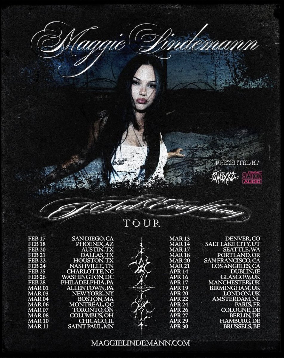 Get To The front (@gettothefront) on Twitter photo ๐ค <a href="/MaggieLindemann/">MAGGIE LINDEMANN</a> confirms UK & Ireland tour dates for April 2026!
๐๏ธ #GigTickets on sale Friday at 10am. ow.ly/4QlG50XfF3u ๐ค <a href="/MaggieLindemann/">MAGGIE LINDEMANN</a> confirms UK & Ireland tour dates for April 2026!
๐๏ธ #GigTickets on sale Friday at 10am. ow.ly/4QlG50XfF3u