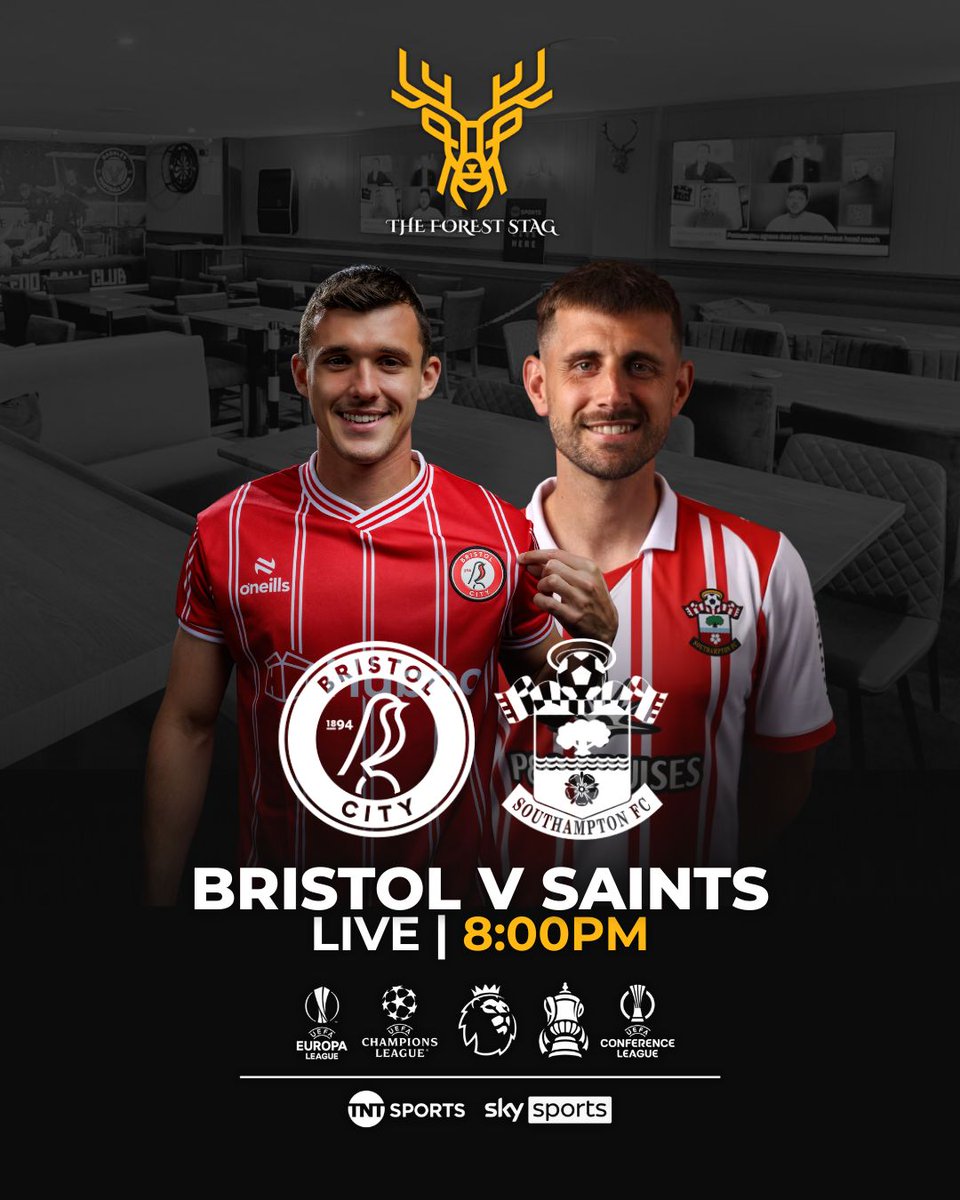 Live at The Forest Stag tonight 🤩

Come down &amp; enjoy our amazing space - plus we have all of the Champions League action being shown as well ⚫️🟡

#TheForestStag #WeAreBashley