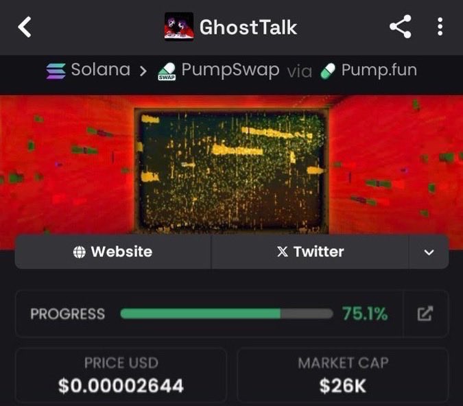 PumpTomb's tweet photo. I spotlighted $GHTK in my private TG at just $26K mcap 👀
⛓️ #Solana #Memecoin #CryptoGems #AlphaCalls #DeFi
CA: 6jB1PofAMLPVRYB3WdwrvEopAaC8n13vTUvS2GuSpump https://t.co/sRv3twKgrS