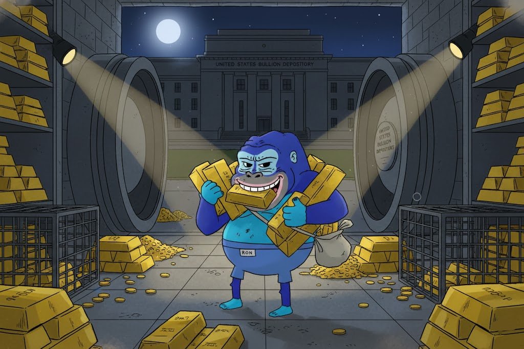 RonkeOnRon's tweet image. SOMEONE IS RUGGING $GOLD