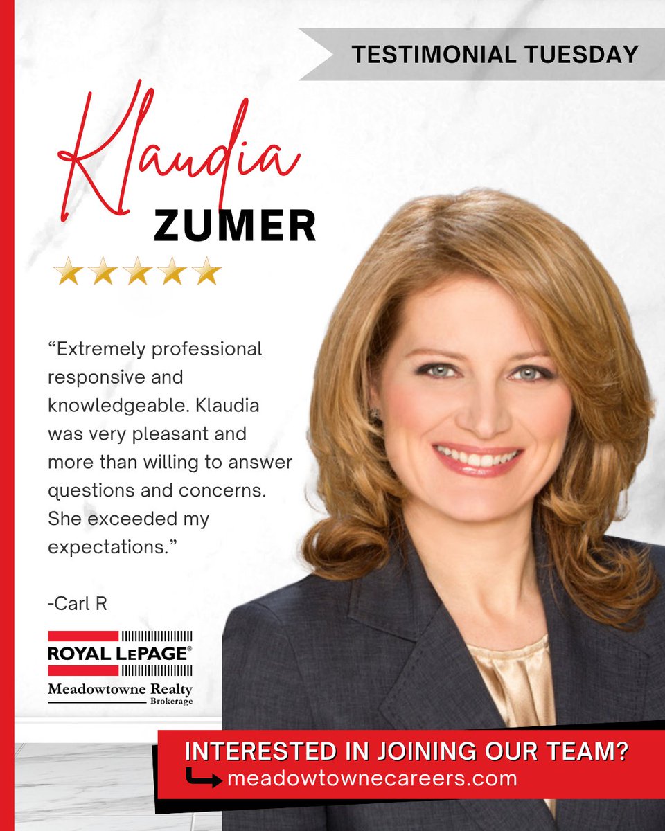 🌟 Testimonial Tuesday 🌟
Our clients’ success stories are why we do what we do. Here's another glowing review of one of our agents!
🔑 Ready to find your dream home? Trust our team to get you there. 

#ClientReview #TestimonialTuesday #RLPMRealty #HelpingYouIsWhatWeDo
