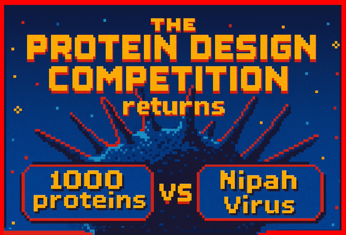 julian_englert's tweet image. 🌍 The biggest decentralized science experiment of 2025 is starting now!
The protein design competition returns: we’re inviting scientists, engineers, and hackers from around the world to help design new proteins capable of neutralizing the Nipah virus, a pathogen with up to 75%…