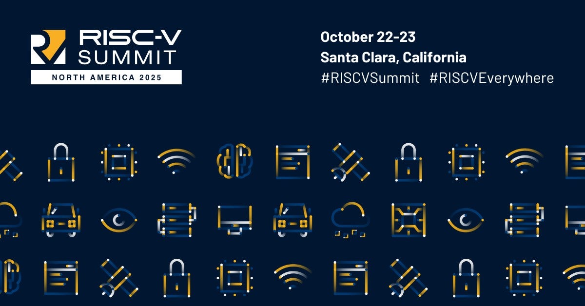 risc_v's tweet image. 🎉 #RISCVSummit North America 2025 is finally here!

Today, RISC-V members from across the globe will share the latest RISC-V updates and discuss where RISC-V is headed.

What’s in store for RISC-V Member Day?
🗓️ Sessions &amp;amp; Keynotes
📚 RISC-V 101
☕️ Not 1 But 2 Coffee Breaks!…
