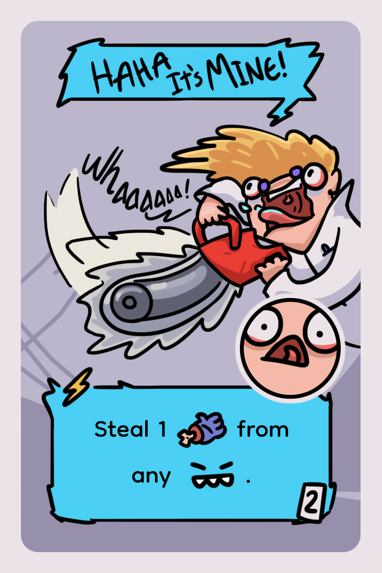 Shyphu3's tweet image. You think I’m just going to stay put while you unleash your monster and take all the glory? HA!
Eureka cards are all sorts of fun buffs or removals that players can play at any time -either to empower themselves or to slow down others.
#cardgamedevelopment #boardgames