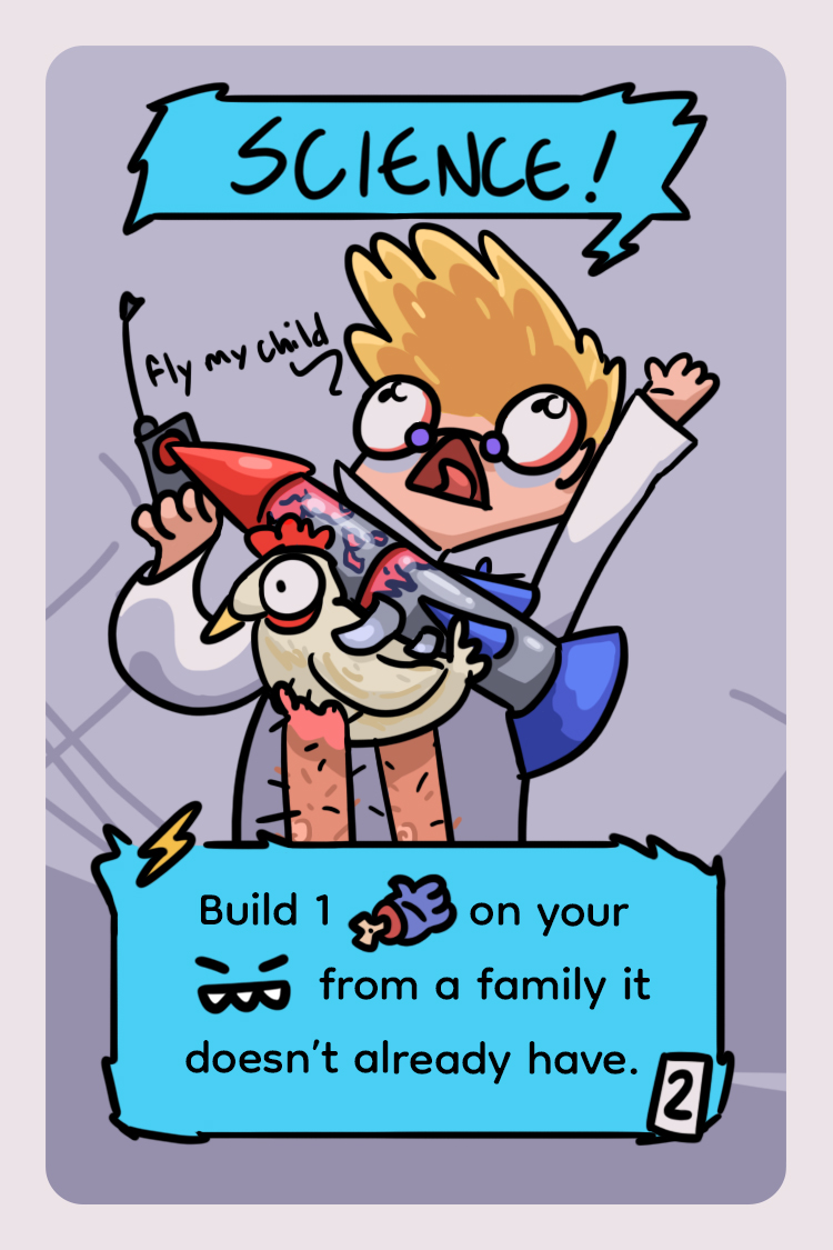 Shyphu3's tweet image. You think I’m just going to stay put while you unleash your monster and take all the glory? HA!
Eureka cards are all sorts of fun buffs or removals that players can play at any time -either to empower themselves or to slow down others.
#cardgamedevelopment #boardgames