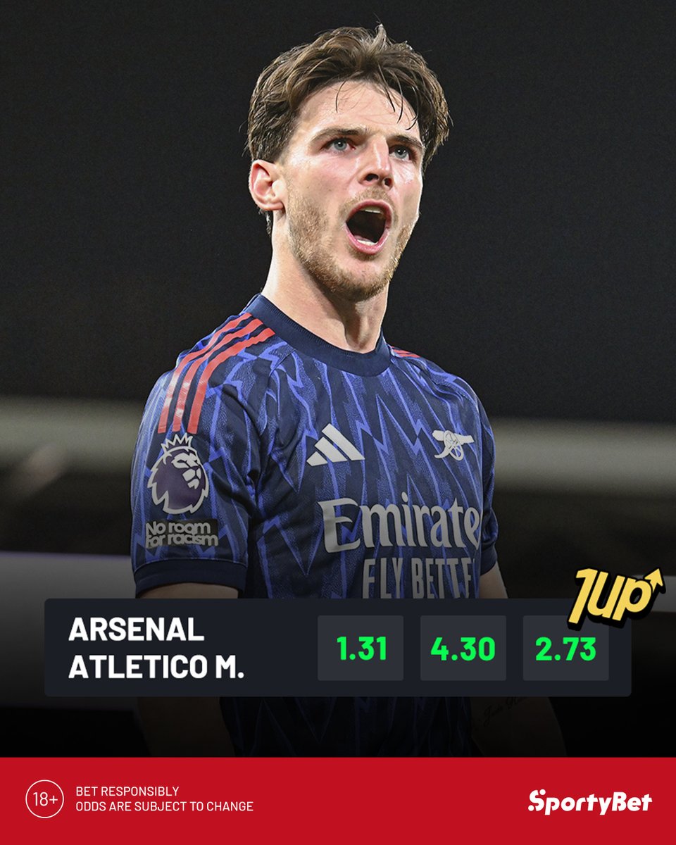 sportybetzm's tweet image. Want to get paid early? Then bet 1UP on your favorite teams today in the UEFA Champions League, like Arsenal and PSG. 🔥🤑🏆

Use the SportyBet App or our website to bet now!

#UCL #1UP #2UP #ChampionsLeague #Arsenal #PSG #SportyBet