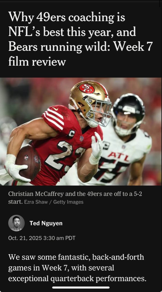 The 49ers coaching staff is doing the best job in the league and completely outclassed the Falcon’s

Did we actually learn anything about Bo Nix this week? Not really

Ben Johnson continues to put his stamp on the Bears 