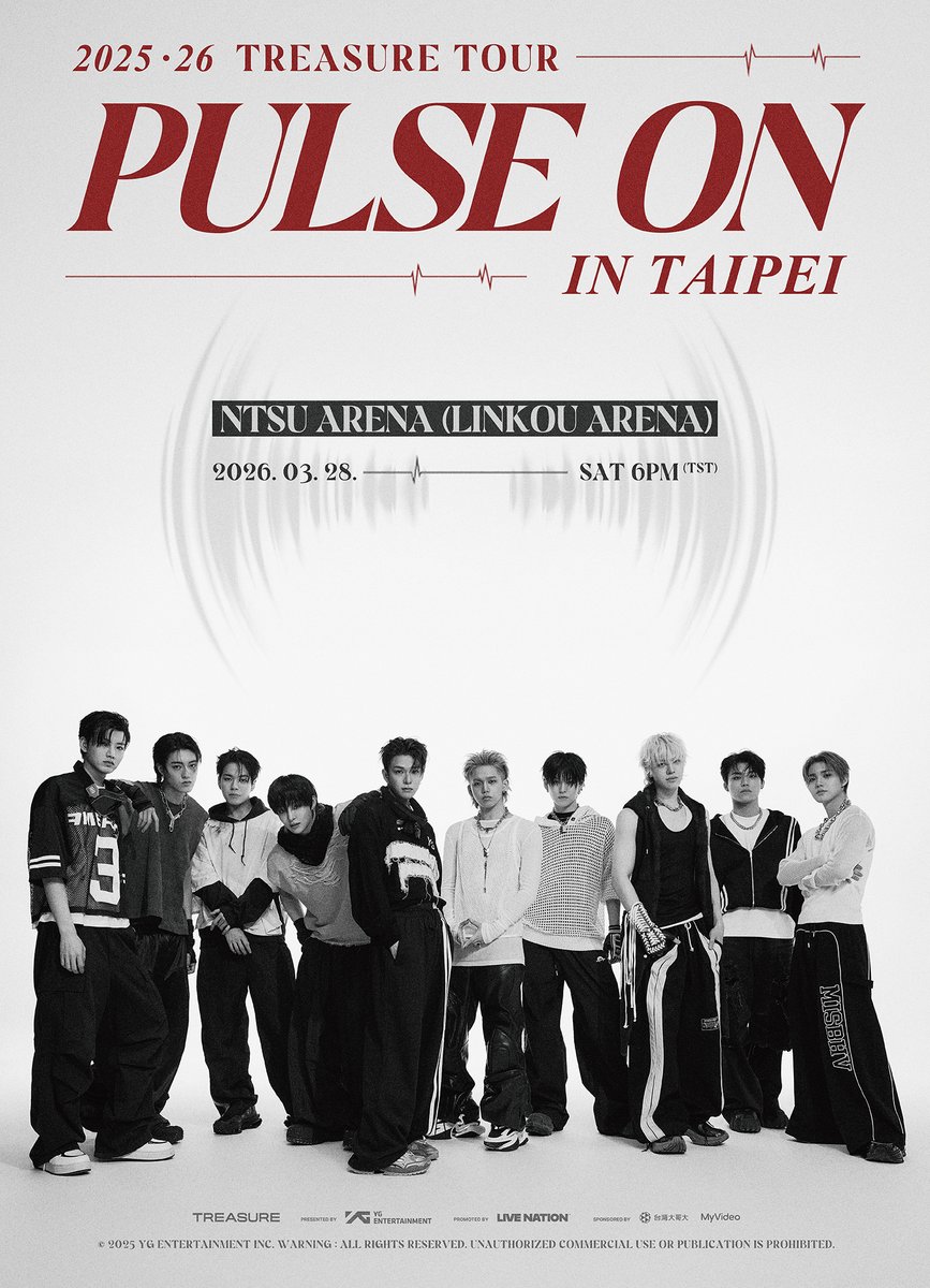 ☆WTS☆ TREASURE コンサート in 台北 2025-26 TREASURE TOUR [PULSE